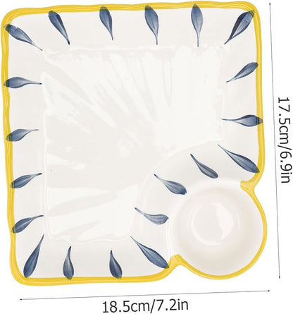 Ceramic Plate Dipping Saucer Dinner Serving Dish Dish Bowl Plate for Home Restaurant