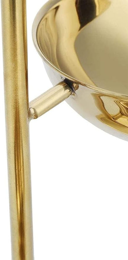 Stainless Steel Tiered Tray 3 Tiers Decorative Tray Dessert, Fruit, Buffet, Display, Serving Tray, Suitable for Parties, Weddings, and Home Decoration(Gold)-Gold