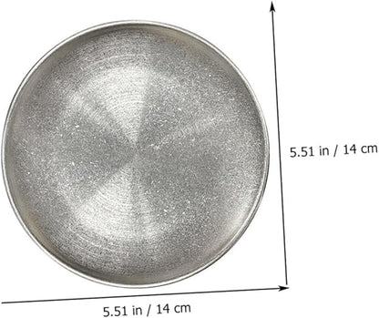 Mobestech Roast Meat Plate Bbq Serving Tray Stainless Steel Lightweight Compact Easy to Store