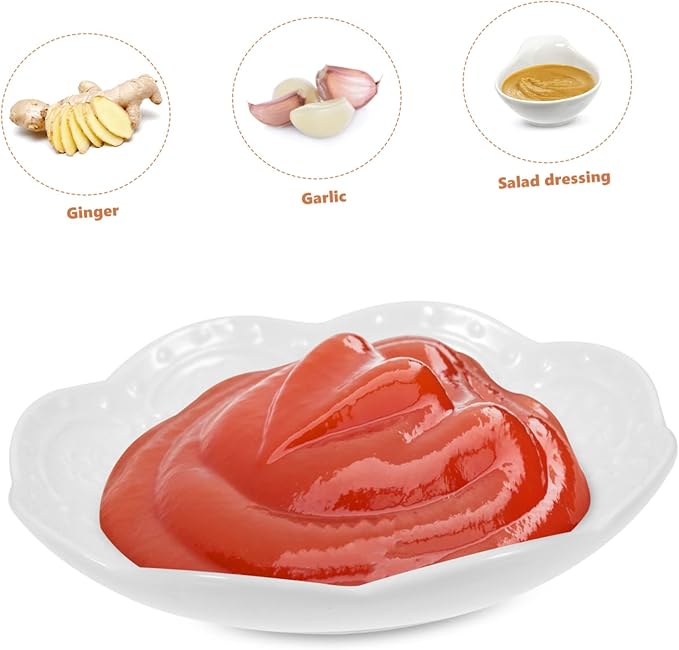 2sets Ceramic Appetizer Plates Elegant Sauce Bowls for Dipping Seasoning Dish for Home Restaurant Hotel Travel and Stylish Tableware 2pcs*2