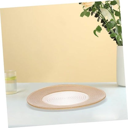 Glass Dish Tray with Rim Elegant Food Serving Plate for Appetizers Salads and Desserts for Home Gatherings and Restaurants Decorative Tableware for Sophisticated Dining