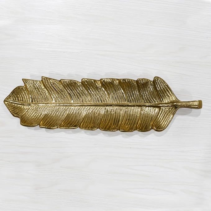 BBH Home's Handmade Gold Novelty Shaped Aluminium Tray 15.78 x 3.74 x 1.18 AMBBVK033AB2020