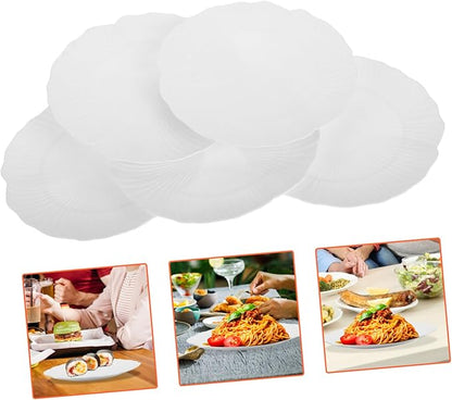 Cabilock Petal Plate Bowl Decorative Dinner Plates Ceramic Dessert Serving Trays for Wedding Home Decor