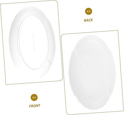 Ceramic Serving Plate Elegant Multi-purpose Dinnerware for Soup Salad Appetizers and Decorative Tabletop Use for Parties and Home Decor