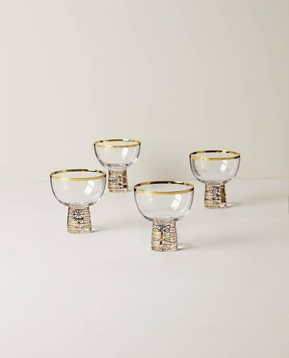Lenox 897410 Tuscany Classics Gold Frost Coupes, Set of 4