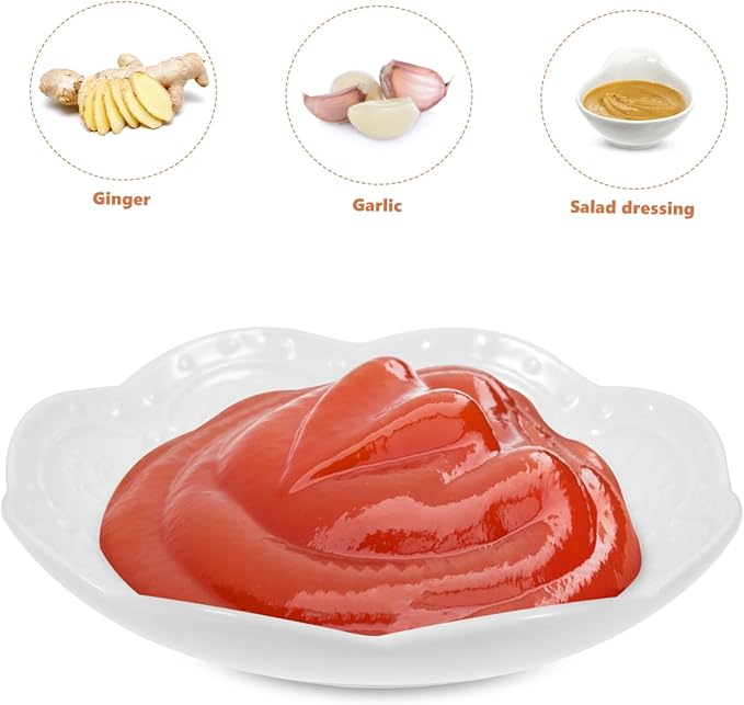 PRETYZOOM 2pcs Ceramic Plate Decorative Sauce Bowl Multi-functional Small Bowl for Oil Sushi