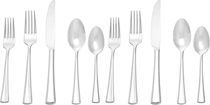 Oneida Noble Everyday Flatware, Service for 4, 18/0 Stainless Steel | (Pack of 2)