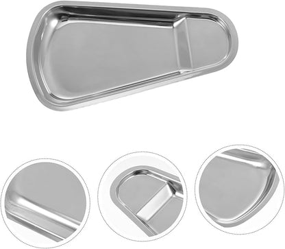 LIFKOME Stainless Steel Serving Tray Clip Storage Tiered Serving Dish Soup Ladle Buffet Plate for Kitchen