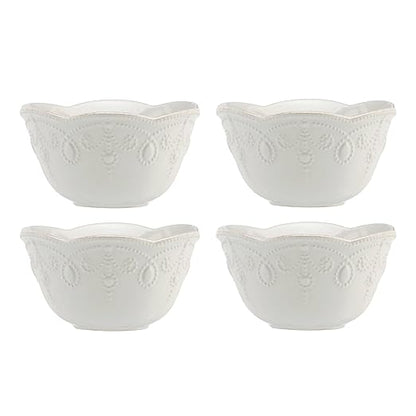 Lenox 895724 French Perle Fruit Bowls, Set Of 4, White