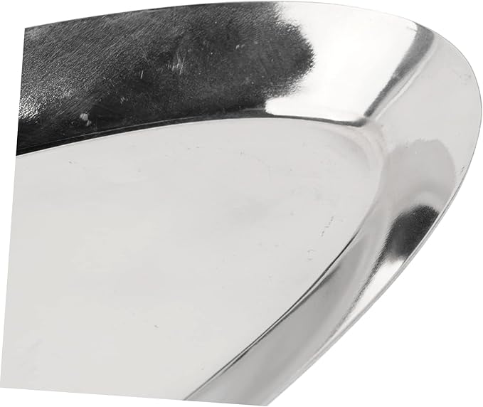 Stainless Boat Plate Divided Serving Tray Fish Plates Food Platter Oval Shape Metal Dish for Outdoor Picnic