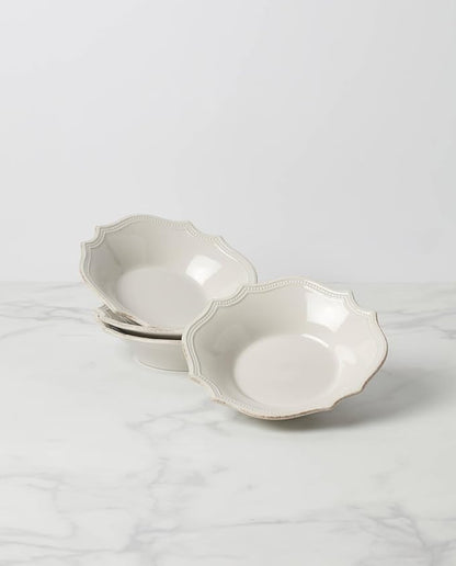 Lenox 895713 French Perle Bead Pasta Bowls, Set Of 4