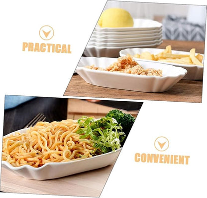 PRETYZOOM 2pcs Ceramic Appetizer Bowls Stylish Condiments Server for Dips Snacks and Fries Versatile Serving Dish for Parties Family Meals and Gatherings