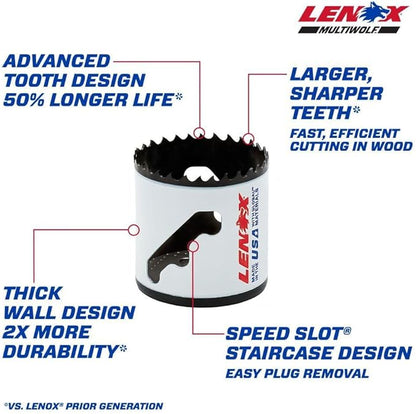 Lenox Tools - 3003232L Bi-Metal Speed Slot Hole Saw with T3 Technology, 2"