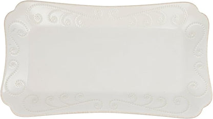 Lenox French Perle Hors D'Oeuvre Tray, 13.5-Inch, White -