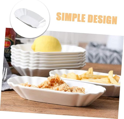 2-piece Snack Plates Set Dessert Plates for Appetizers Salad Bowl Multi-function Fruit Serving Trays