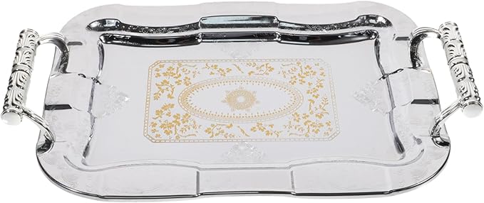 Fruit Basket Tray Serving Plate Decorative Design Steel Plate for Dry Fruits Candy