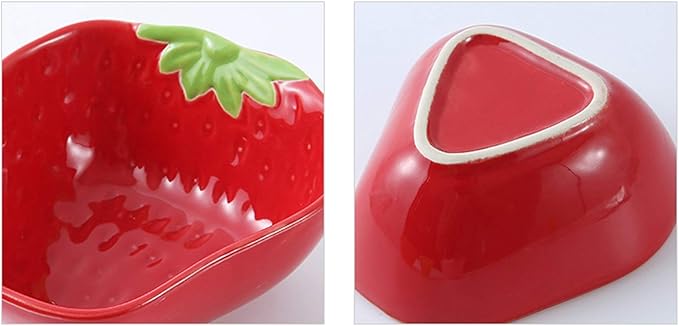 HEXEH Salad Plate Exquisite Fruit Shape Snack Dish Ceramic Soy Sauce Dipping Bowls Side Dishes for Snack Sushi Fruit Appetizer Dessert 2pcs Plastic Plate (Color : A)