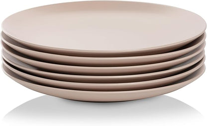 10 Strawberry Street Wazee Matte Coupe Dinnerware, Dinner Plate, Blush, Set of 6