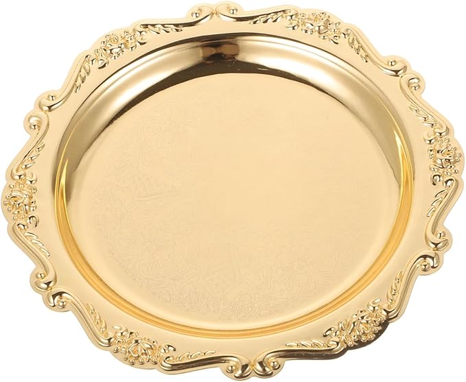 Healifty Elegant Serving Tray Platter for Snacks Jewelry Crafts Display Scratch Resistant Easy to Clean for Parties Home Decor