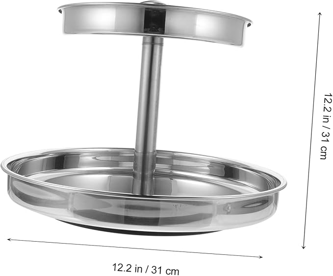 Ciieeo Compartmented Hot Pot Tray Serving Tray Dividers Multi-layer Fruit Plate Snack Plate for Home