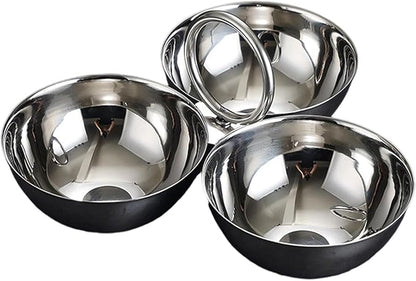 Stainless Steel Snack Serving Bowls Serving Trays Versatile Easy to Clean Appetizer Plates Fruit Plates for Party Bar Candies (Silver)