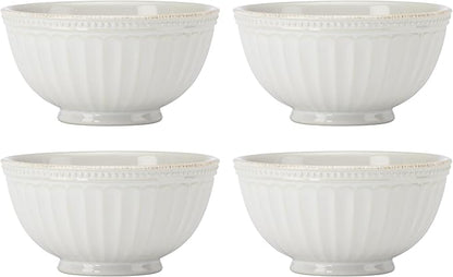 Lenox 897388 French Perle Groove 12-Piece Dinnerware Set, Service For 4