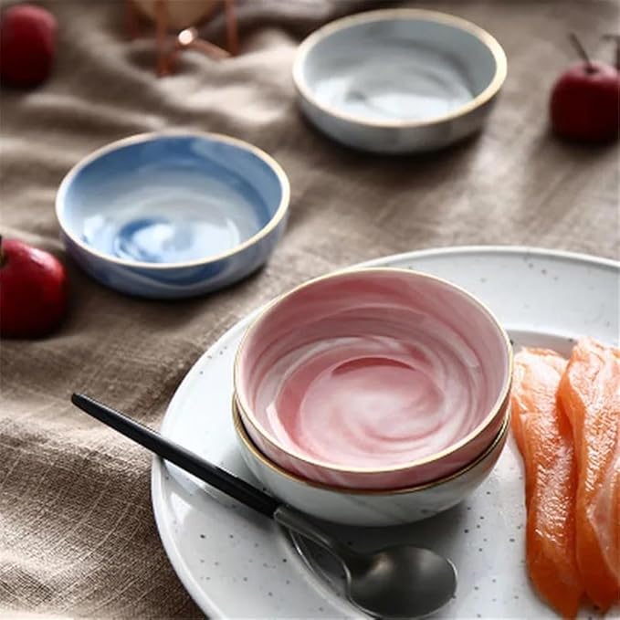 Appetizer Plates Ceramic Soy Sauce Dish for Dips Snack Dessert Soy Side Dishes Sushi Sdauce Dish for Condiment