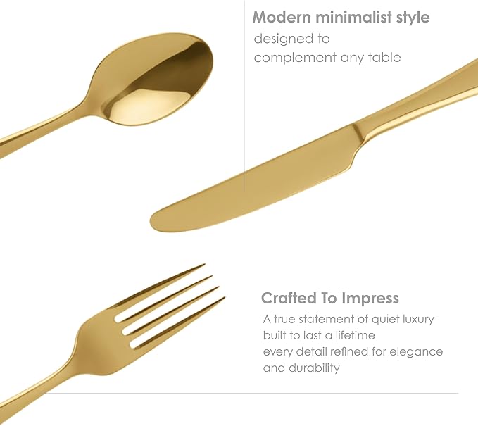 London Silverware Set, 30 Piece Forged Flatware Set Cutlery Set Premium Polished Stainless Steel, Service for 6, for Kitchen, Home, Wedding, Party, Dishwasher Safe
