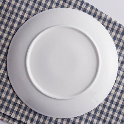 Porcelain Appetizer Plates Set of 3, 5 Inch White Dessert Salad Plates, Small Dinner Plates for Sides Snack Sauce, Kitchen Ceramic Serving Dishes