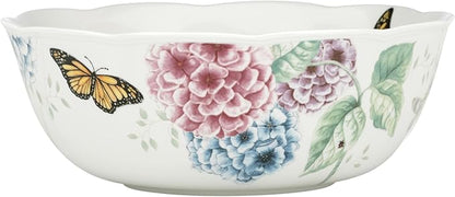 Lenox Butterfly Meadow Hydrangea Large Serve Bowl, 2.70 LB, Multi