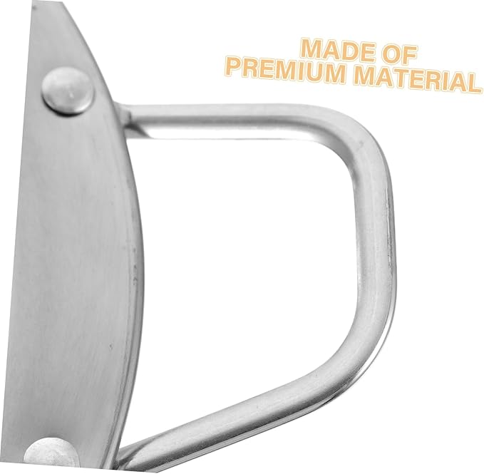 2pcs Stainless Steel Round Plate Handles Snack Plate Handles for Kitchen Round Serving Tray