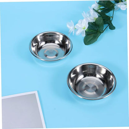 Happyyami Stainless Steel Sauce Dish Set 8-Piece Condiment Plates for Appetizers Simple Seasoning Storage Bowls Dishwasher Safe for Home Use