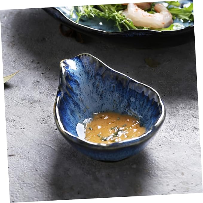 Condiment Bowl Sauce Dish for Condiments Porcelain Appetizer Plate Ceramic Sauce Bowl Easy to Carry