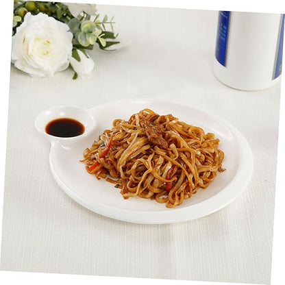 Ceramic Divided Serving Plate Multi-function Dumpling Dish Soy Sauce Dish Household Chips Plate for Sushi and Appetizers for Parties and Entertaining
