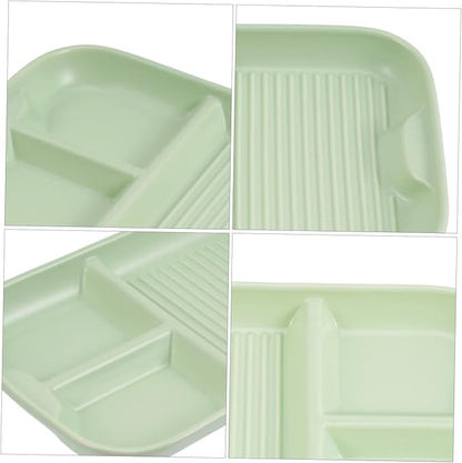Divided Ceramic Dinner Plate Elegant Compartment Design for Food Storage for Family Gatherings and Parties Heat Resistant Tableware for School Lunch Trays