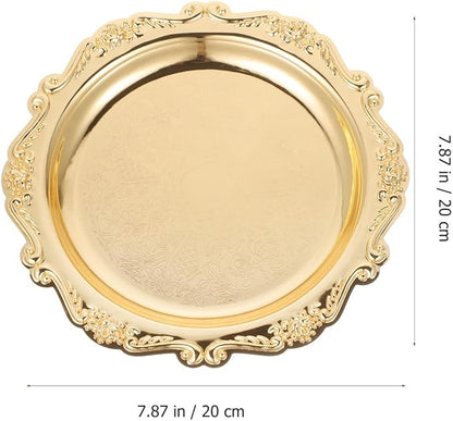 Healifty Elegant Serving Tray Platter for Snacks Jewelry Crafts Display Scratch Resistant Easy to Clean for Parties Home Decor