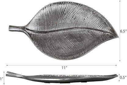 BBH Home's Handmade Silver Novelty Shaped Aluminium Tray 10.82 x 6.10 x 0.78 AMBBVK037AB2020