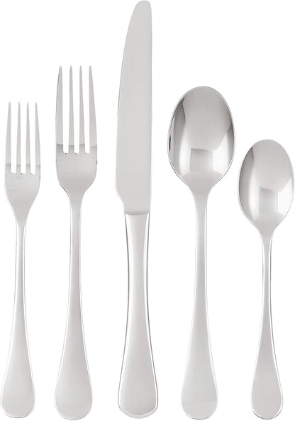 Ginkgo International Varberg 20-Piece Stainless Steel Flatware Place Setting, Service for 4