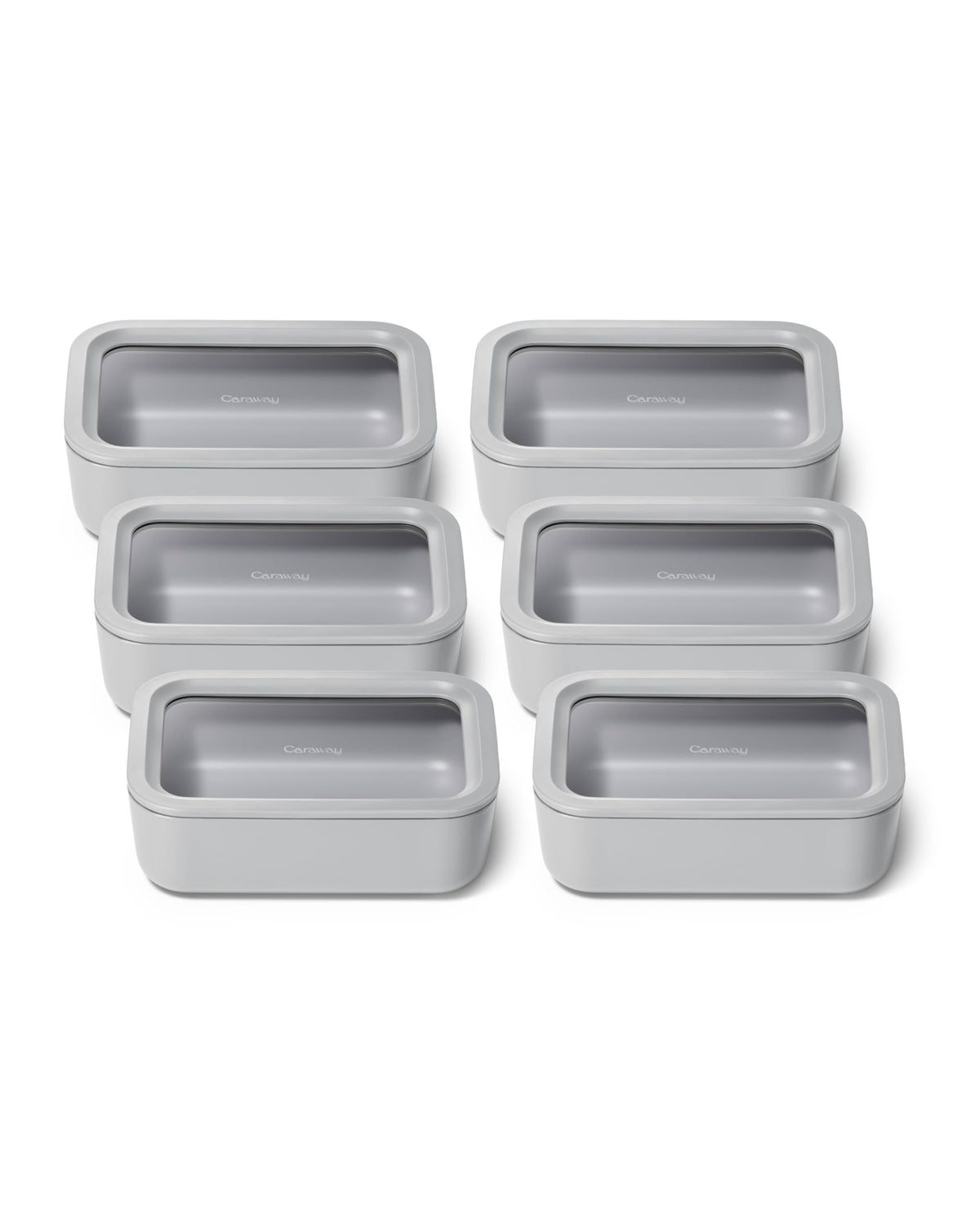 6 Piece Glass Food Storage Set with Lids (6 Count)