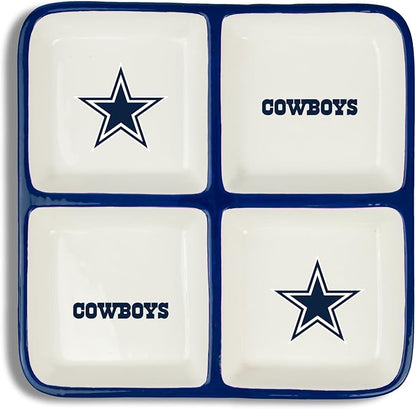 The Memory Company | Licensed NFL 4-Section Ceramic Plate