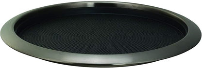Service Ideas TR1412RIDT Tray with Removable Insert, 12" Round, Stainless Steel, Dark Tungsten