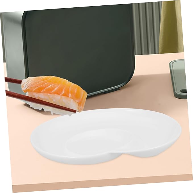 BESTYASH Adult Portion Control Ceramic Plate Snack Serving Tray Appetizer Plate