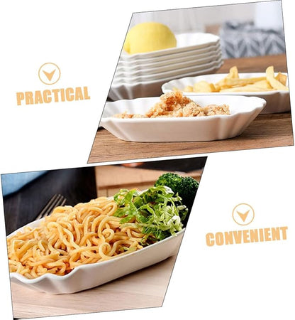 2-piece Snack Plates Set Dessert Plates for Appetizers Salad Bowl Multi-function Fruit Serving Trays