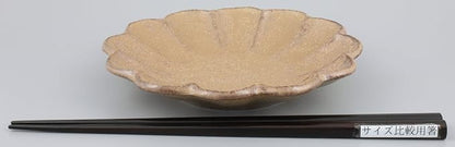 Mino Ware 555-0015 Kaneko Komohei Linka Plate, Serving Plate, Tea, Kneeling Flowers, Diameter 5.5 inches (14 cm), Microwave and Dishwasher Safe, Made in Japan