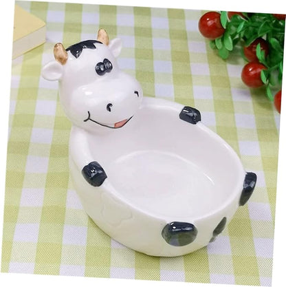 Ceramic Animal-shaped Appetizer Plates Versatile Seasoning Dipping Bowls for Condiments Fruits Nuts Safe for Boys and Girls Families for Home Restaurants Picnics Random Style