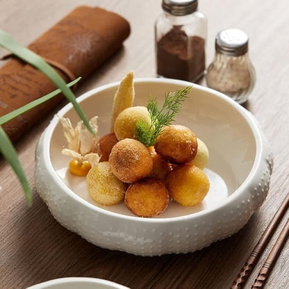 Kitchen Plates On The Dish Tray Dinner Plate Ceramic Plate Home Deep Dish Dishes Hotel Tableware Restaurant Plates(Large)