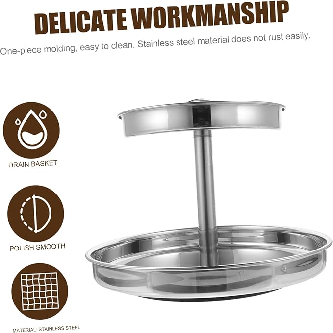 Ciieeo Compartmented Hot Pot Tray Serving Tray Dividers Multi-layer Fruit Plate Snack Plate for Home