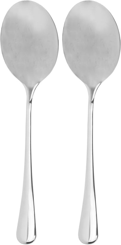 Cornucopia Brands X-Large Stainless Steel Serving Spoons (2-Pack), Buffet & Banquet Style Serving Utensils