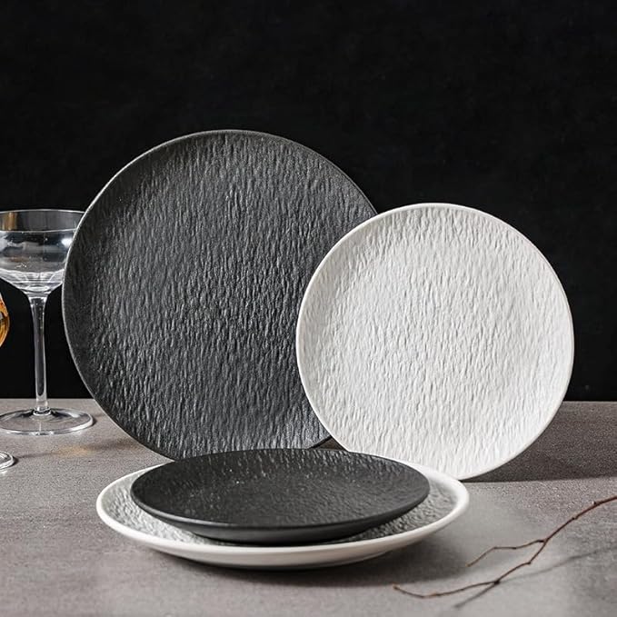 Appetizer Plates Ceramic Tableware, Steak Plate, Salad Plate, Fruit Plate, Restaurant, Western Food Cheap Plates(A)