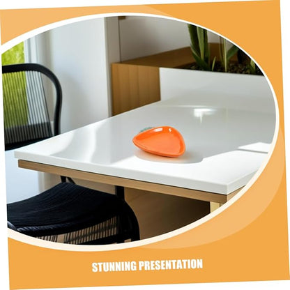 KICHOUSE 2Pcs Small Ceramic Dishes Playful Carrot Shaped Serving Plates for Dipping Sauces Snacks and Appetizers for Kitchen and Dining Handpainted and Portable